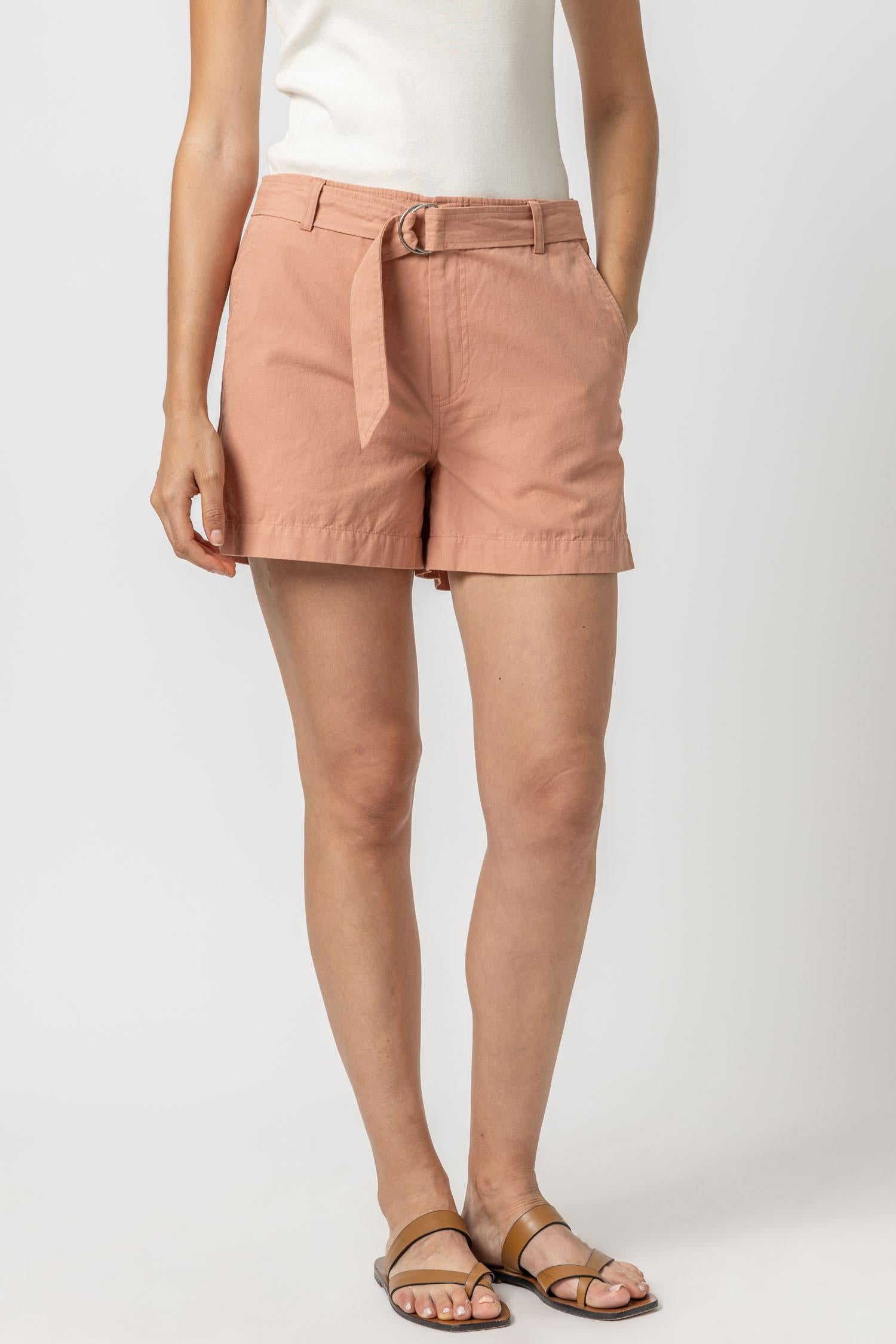 Belted Canvas Shorts Womens Short Canyon A1