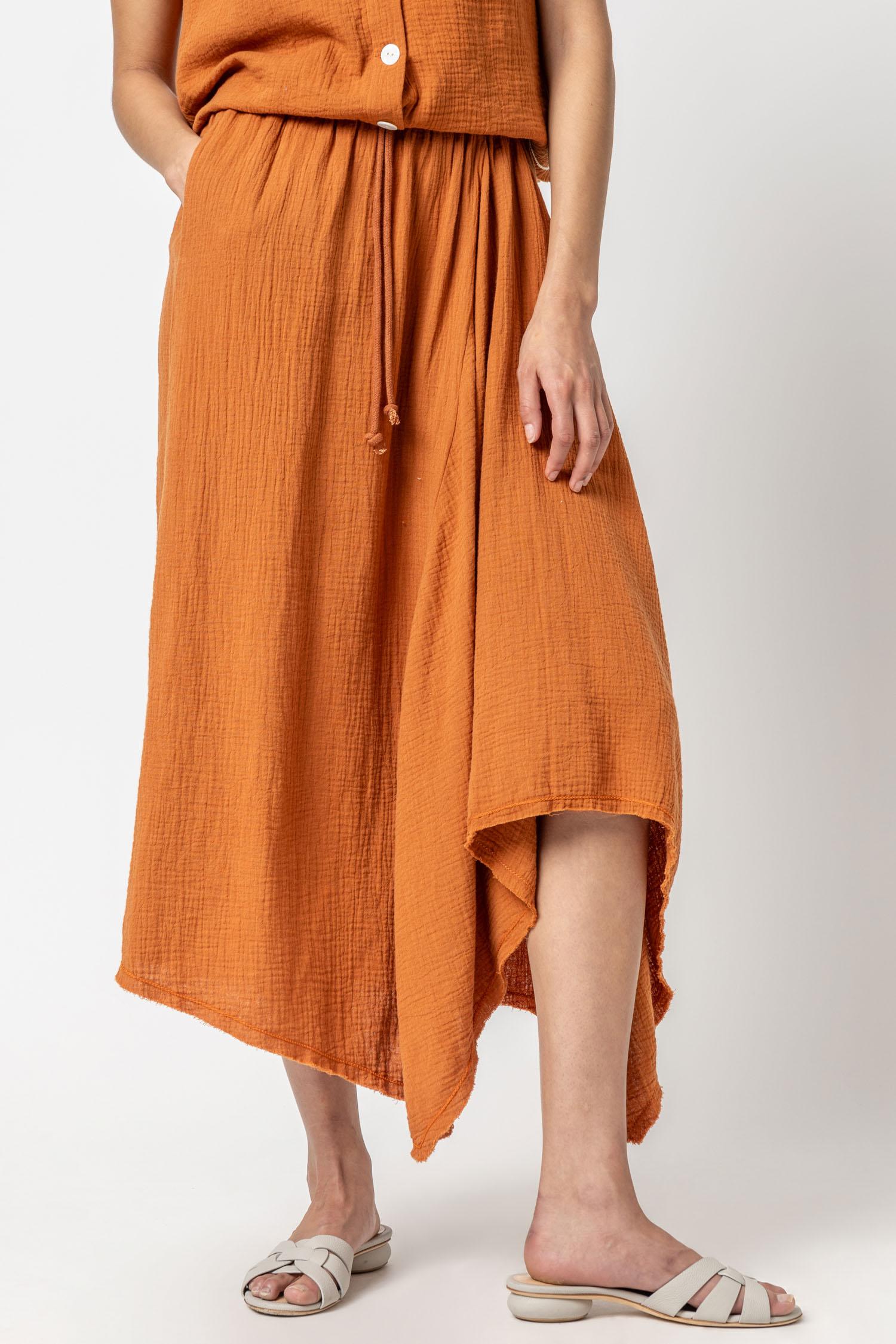 Gauze Waterfall Skirt Womens Skirt Sienna A1