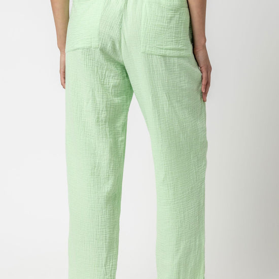 Straight Leg Gauze Pant Womens Pant Honeydew A2