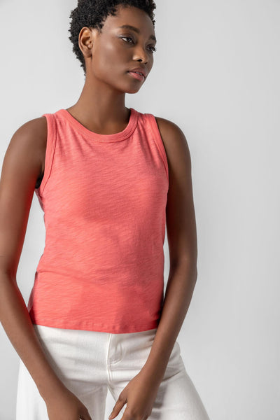 トップス PILE FLARE TANK TOPS Back Seam Tank – Lilla P