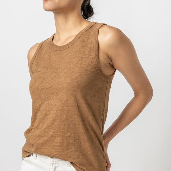 Back Seam Tank Womens Top Russet A1