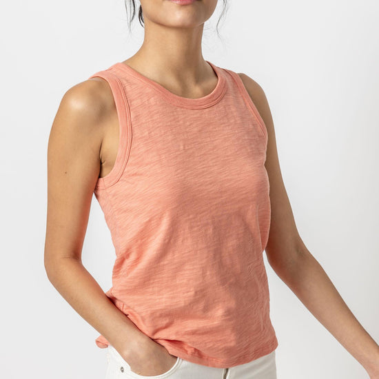 Back Seam Tank Womens Top Sunset A1