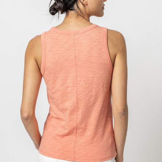 Back Seam Tank Womens Top Sunset A2