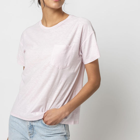 Short Sleeve Pocket Tee Womens Top Petal A1