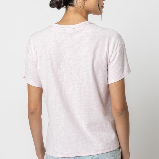 Short Sleeve Pocket Tee Womens Top Petal A2