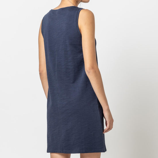 Seamed Tank Dress Womens Dress Navy A3