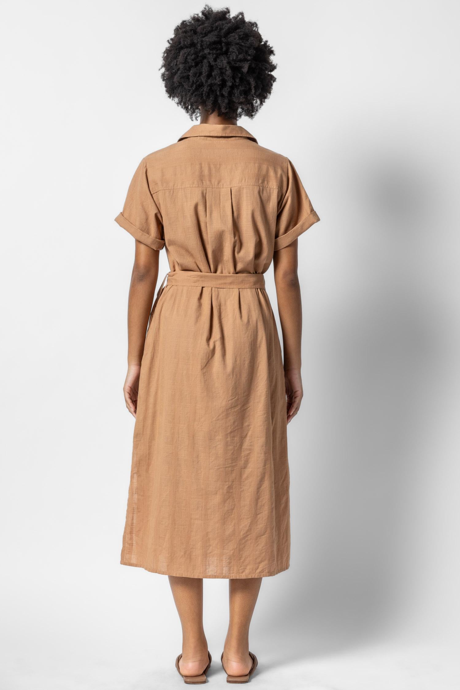 Belted Shirt Dress Womens Dress Beechwood A2