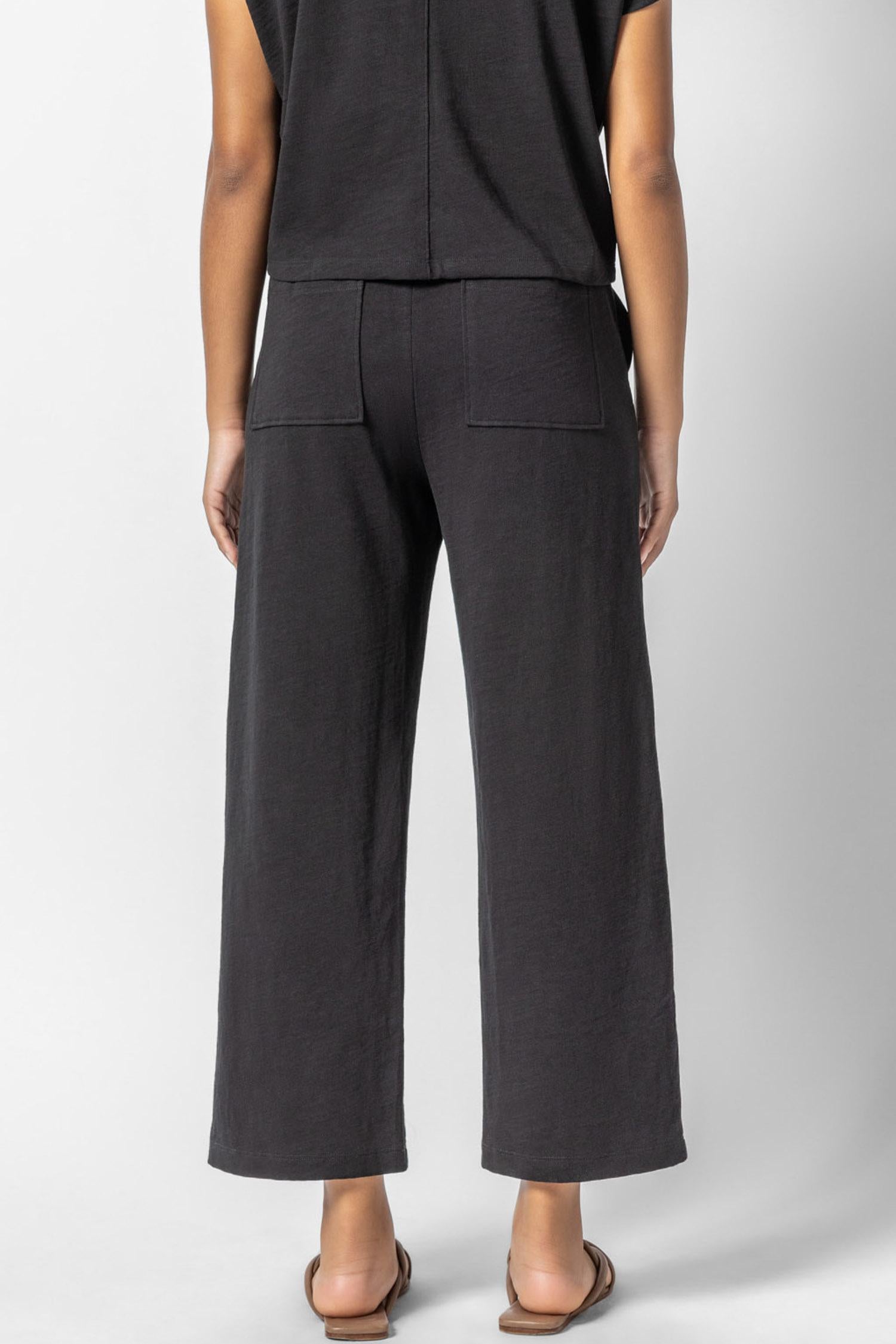 Cropped Pull On Pant Womens Pant Black A2