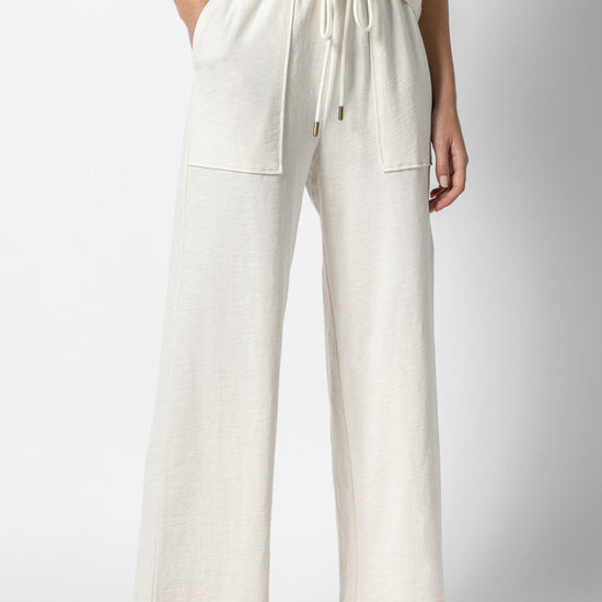 Cropped Pull On Pant Womens Pant Ecru A1