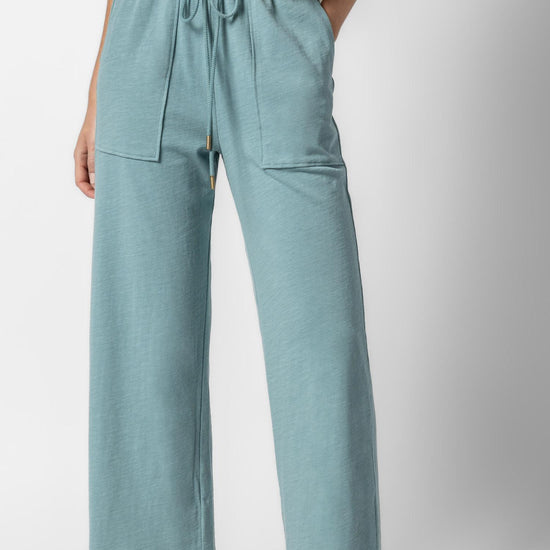 Cropped Pull On Pant Womens Pant Seagreen A1