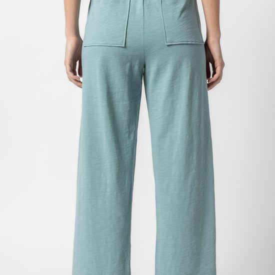 Cropped Pull On Pant Womens Pant Seagreen A2