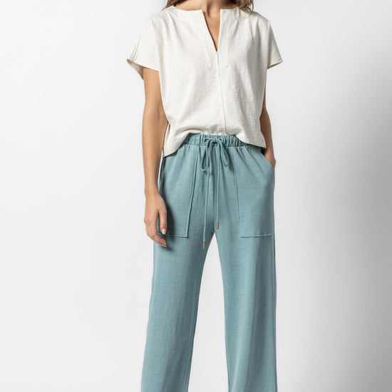 Cropped Pull On Pant Womens Pant Seagreen A3