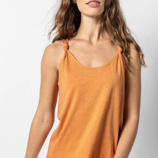 Knot Strap Tank Womens Top Honey A1