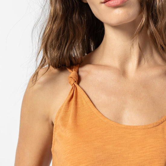 Knot Strap Tank Womens Top Honey A2