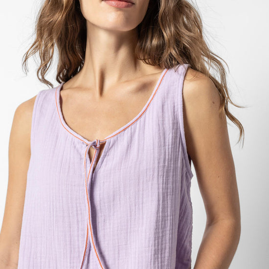 Tie Front Tank Womens Top Lily A1