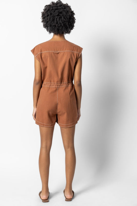 Short Sleeve Romper Womens Short Bronze A3