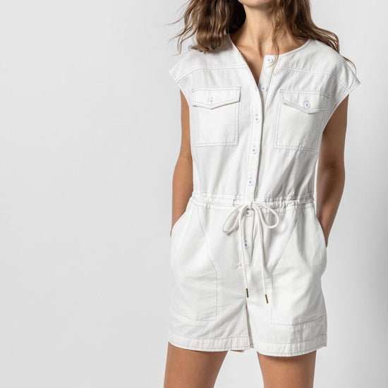 Short Sleeve Romper Womens Short White A3