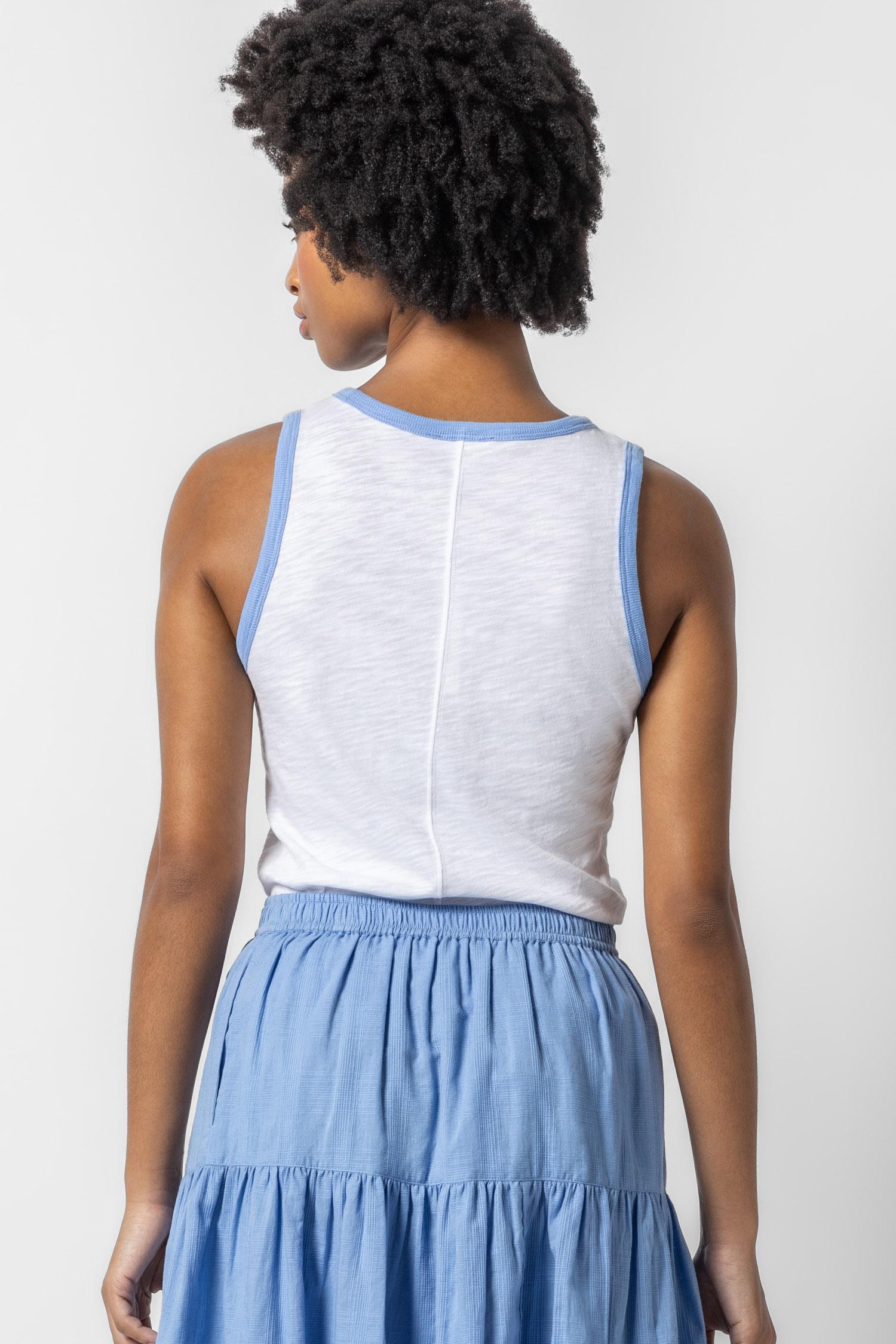 Colorblock Tank Womens Top Harbor Trim A2