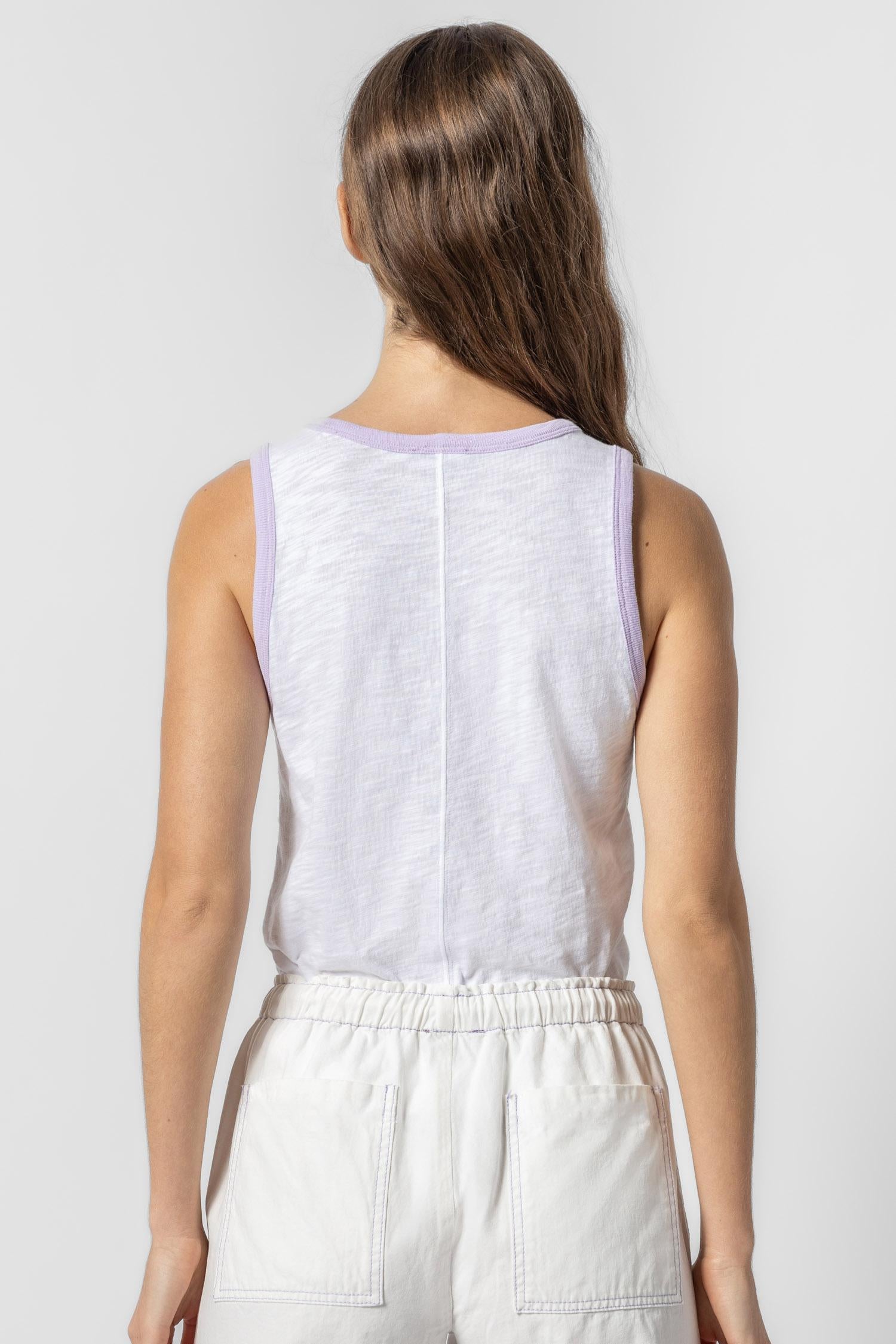 Colorblock Tank Womens Top Lily Trim A3