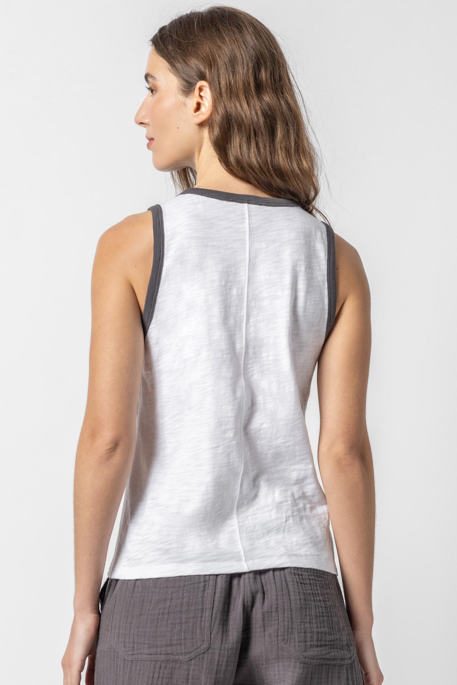 Colorblock Tank Womens Top Stingray Trim A3