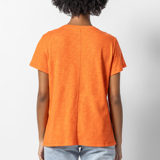 Oversized Boyfriend Tee Womens Top Tangelo A2