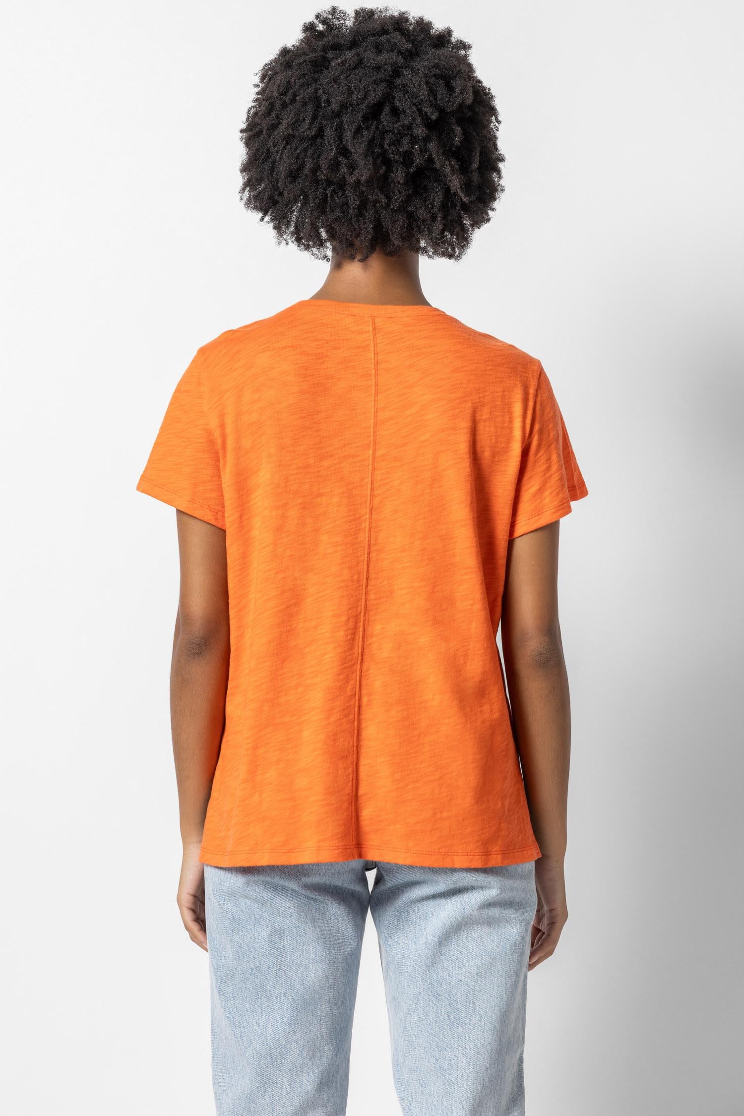 Oversized Boyfriend Tee Womens Top Tangelo A2