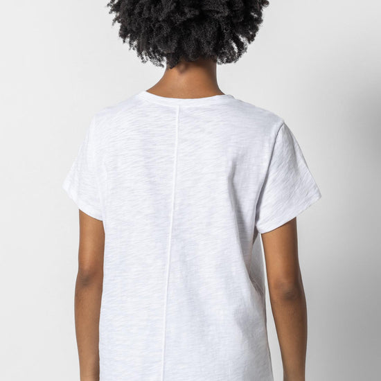 Oversized Boyfriend Tee Womens Top White A2