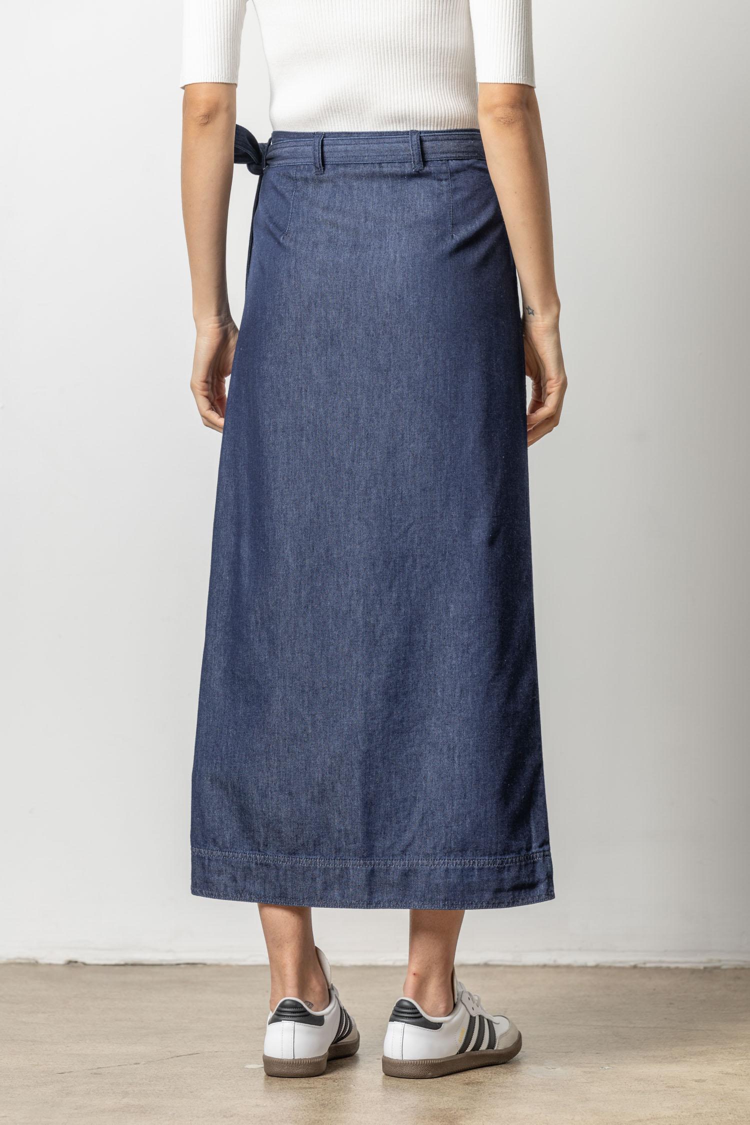 Denim Wrap Skirt Lilla P