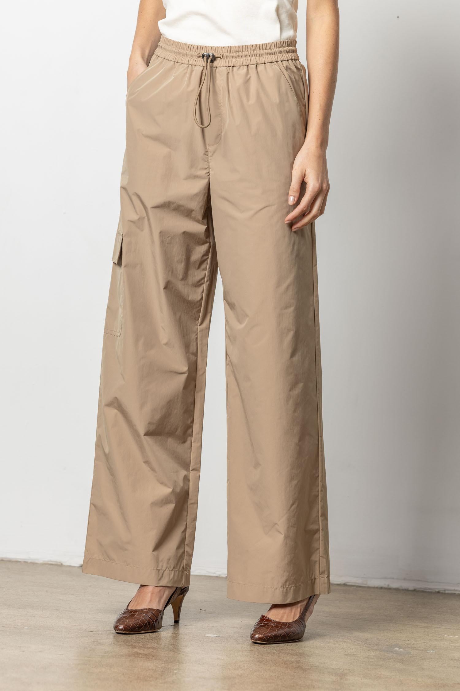 Nylon Cargo Pant Womens Pant Hickory A1