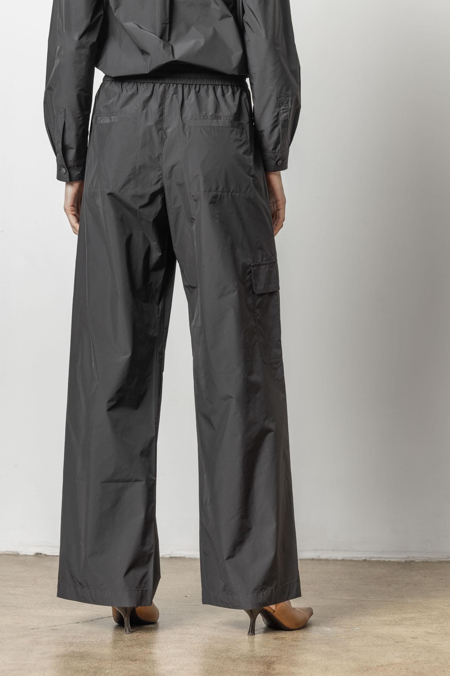 Nylon Cargo Pant Womens Pant Jet Black A4