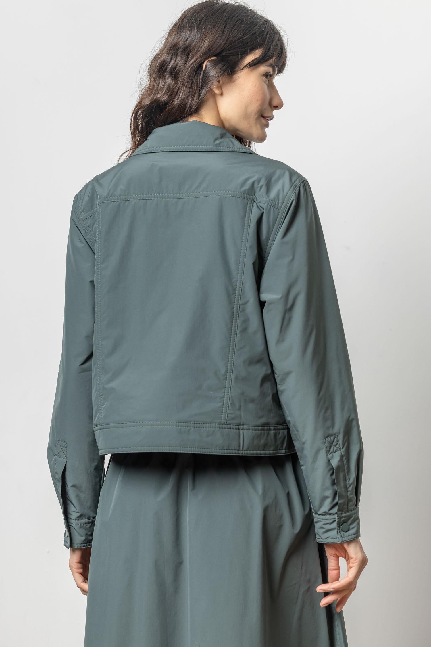 Nylon Utility Jacket Womens Jacket Mineral A2