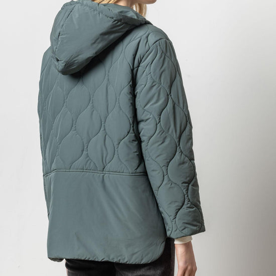 Nylon Quilted Jacket Womens Jacket Mineral A2