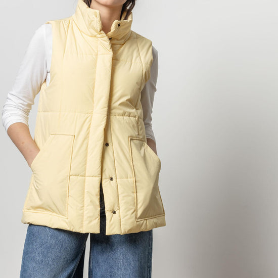 Nylon Long Vest Womens Jacket Buttercup A1