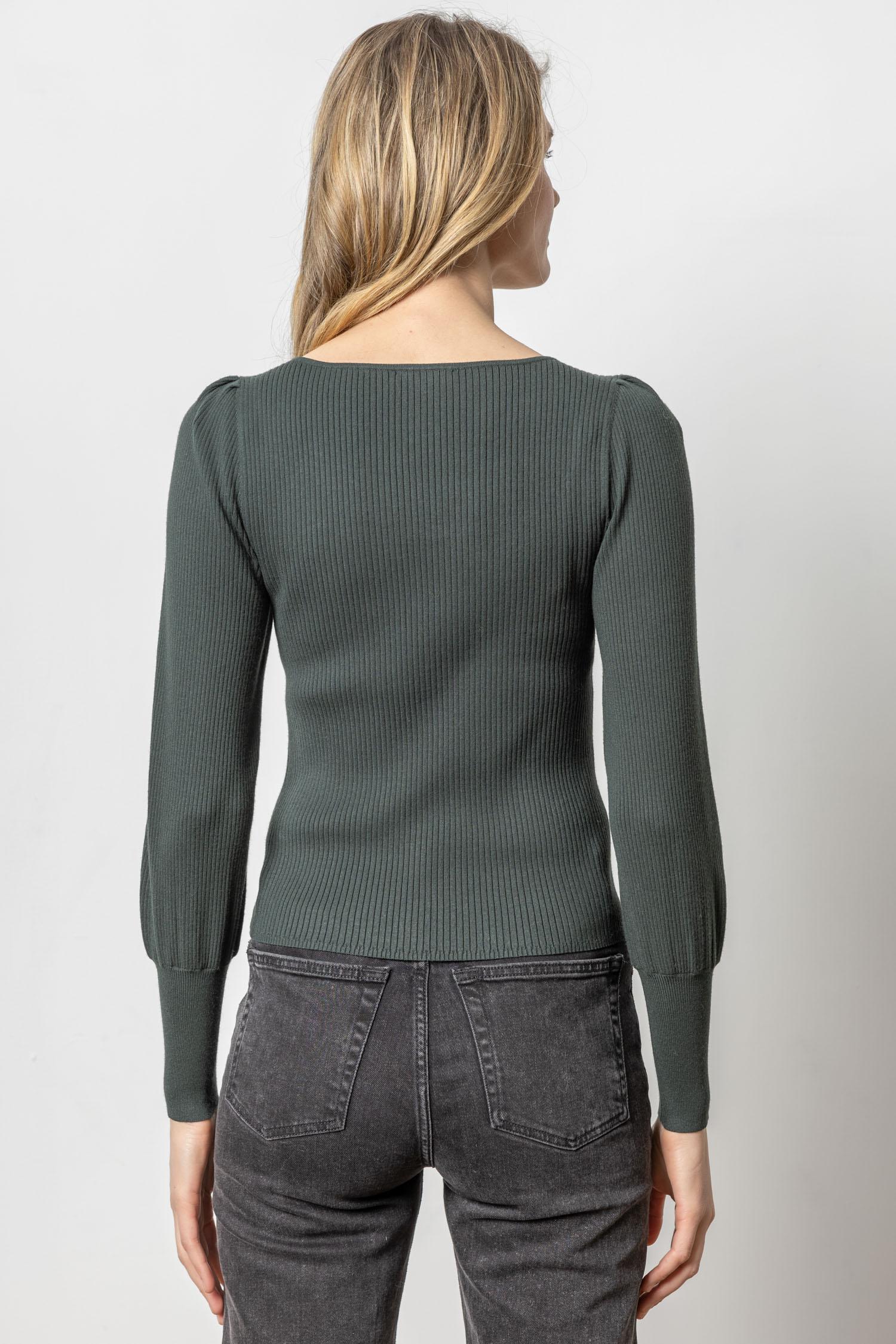 Full Sleeve Square Neck Sweater Womens Sweater Loden A2