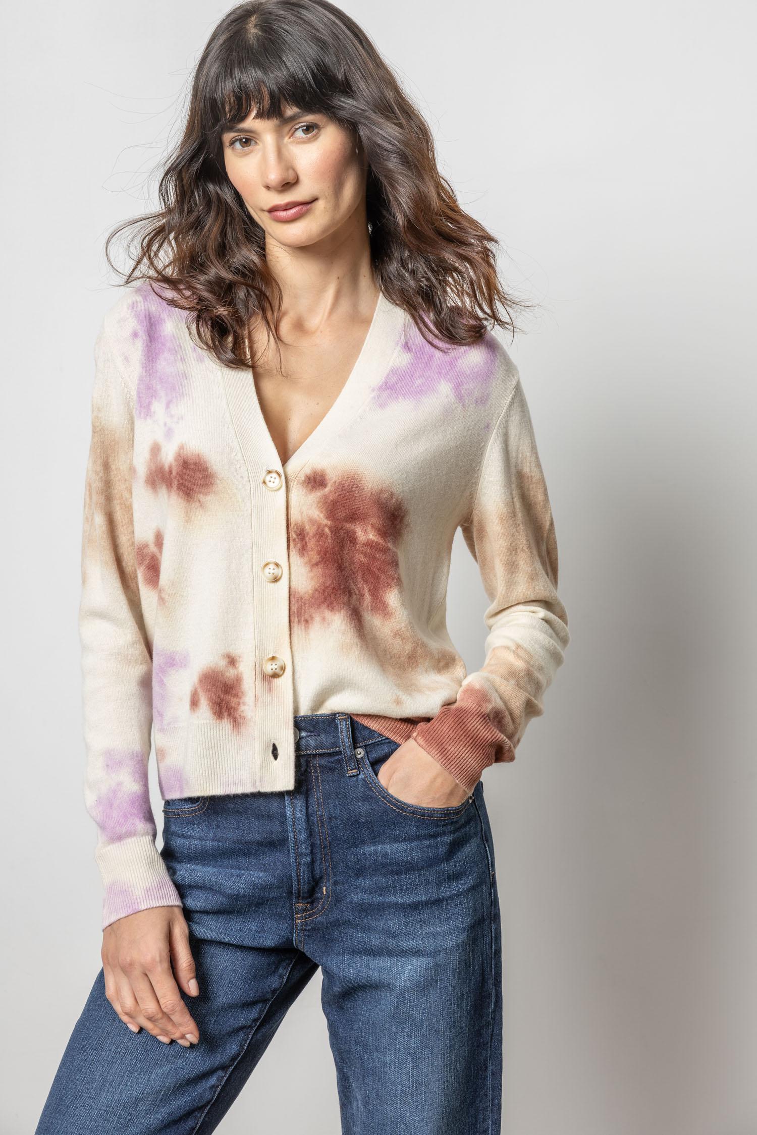 Tie Dyed Cardigan Sweater Lilla P