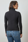 Turtleneck Womens Top Black A5