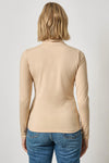 Turtleneck Womens Top Nude A2