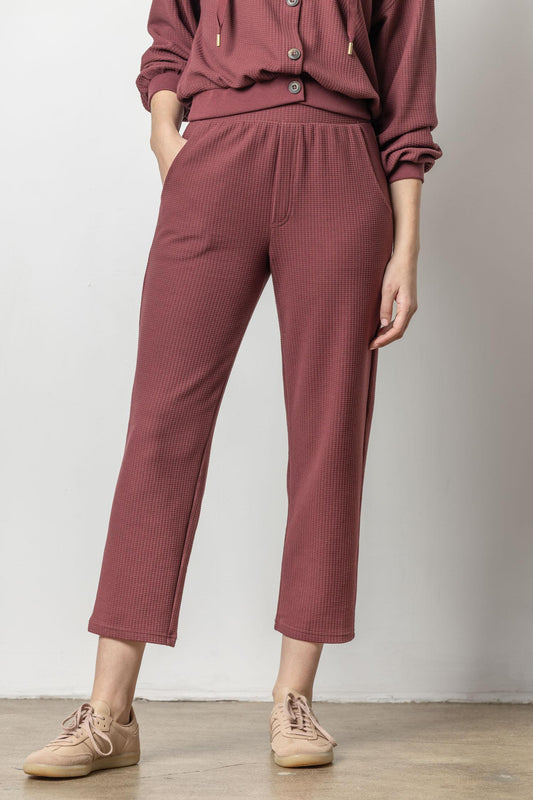 Straight Leg Waffle Pant Womens Pant Port A1