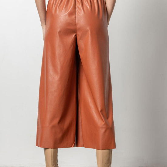 Pull On Culotte Womens Pant Cognac A3