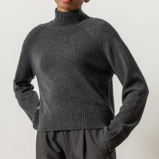 Full Sleeve Turtleneck Sweater Womens Sweater Caviar A1