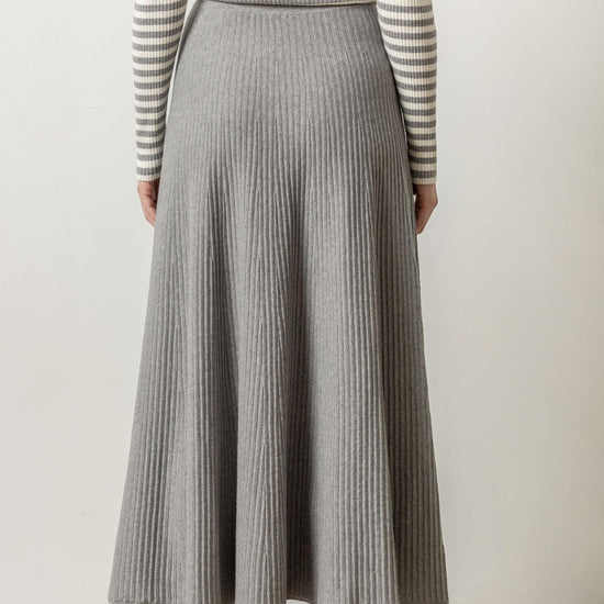 Flared Sweater Skirt Womens Skirt Heather Grey A2