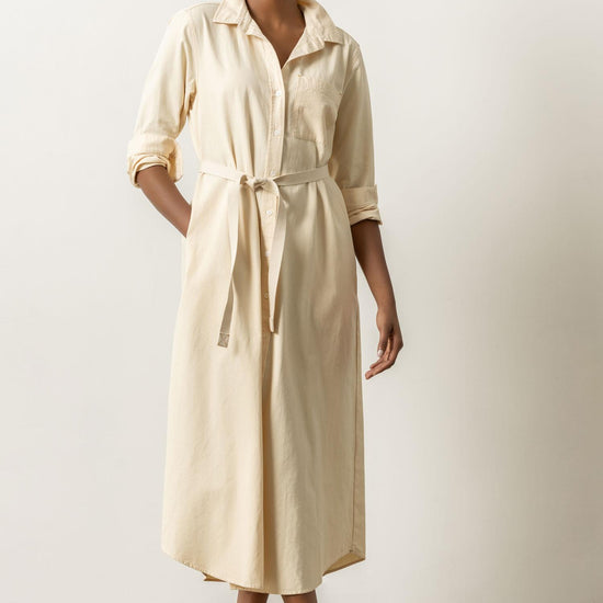 Maxi Shirt Dress Womens Dress Alabaster A1