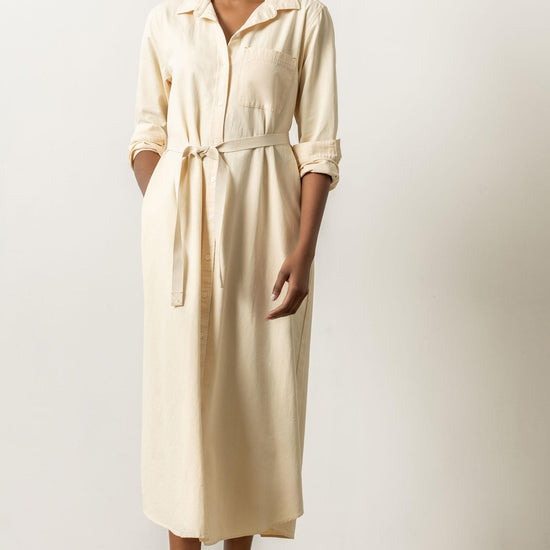 Maxi Shirt Dress Womens Dress Alabaster A2