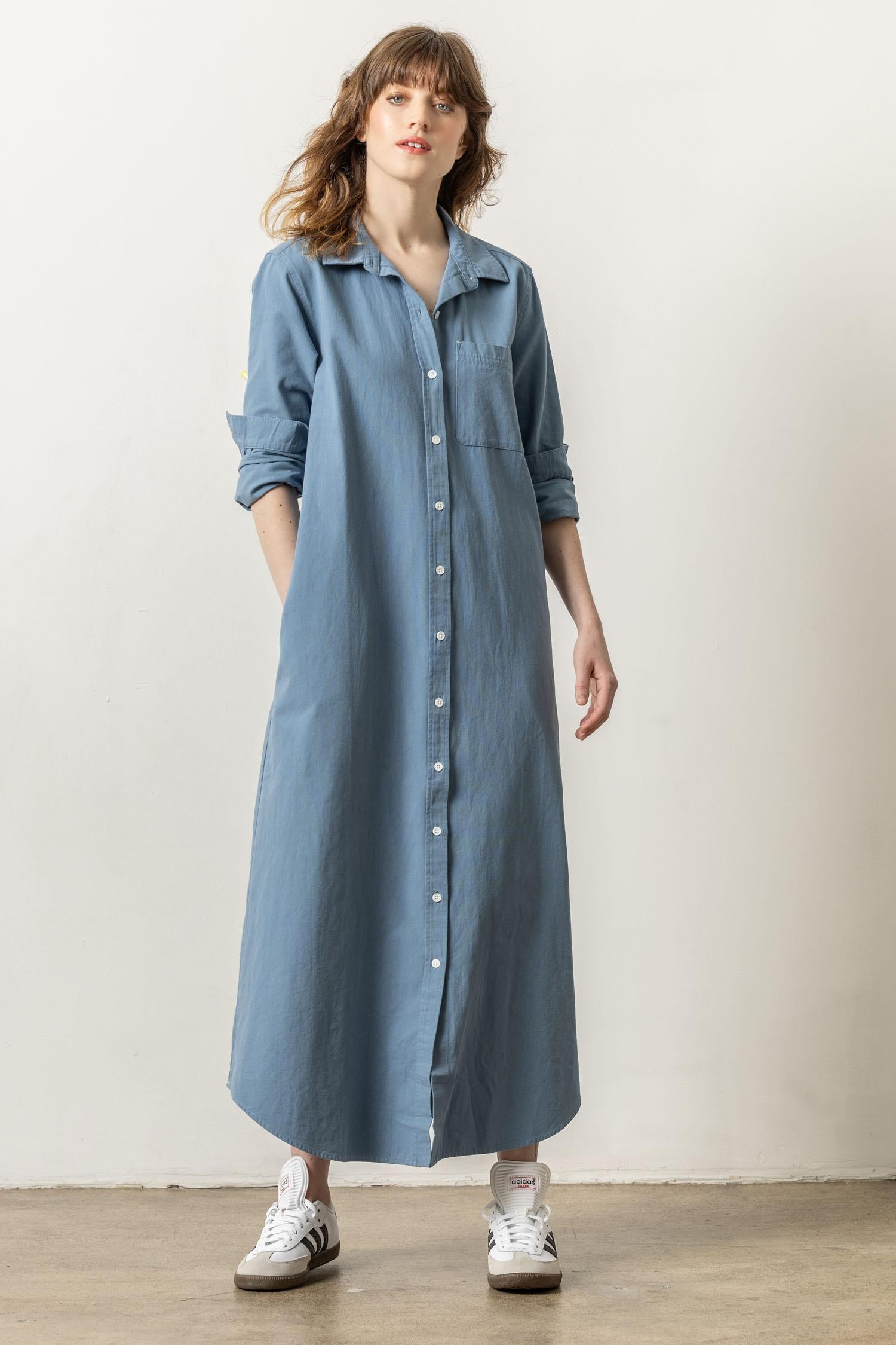 Maxi Shirt Dress Womens Dress River A3