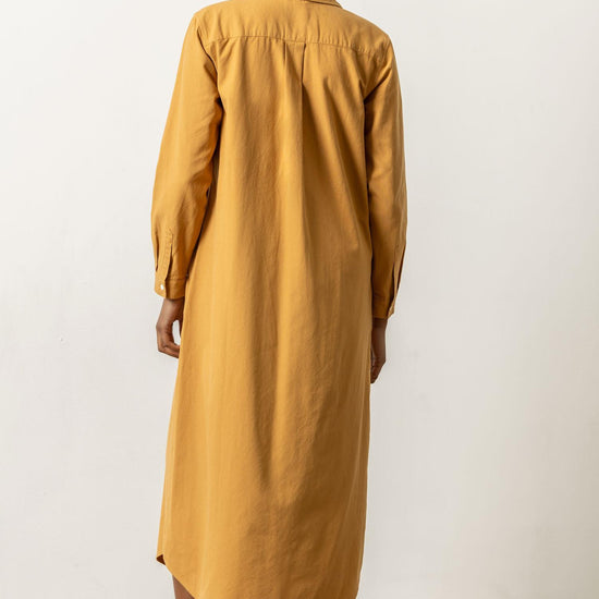 Maxi Shirt Dress Womens Dress Turmeric A3