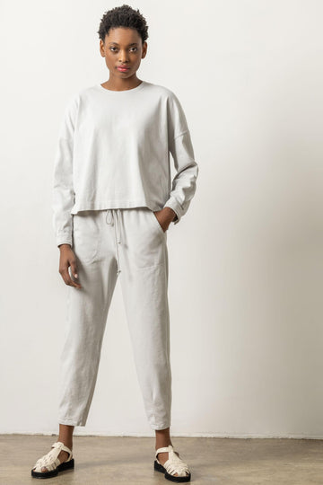Easy Hi-Low Sweatshirt Womens Top Fossil A3