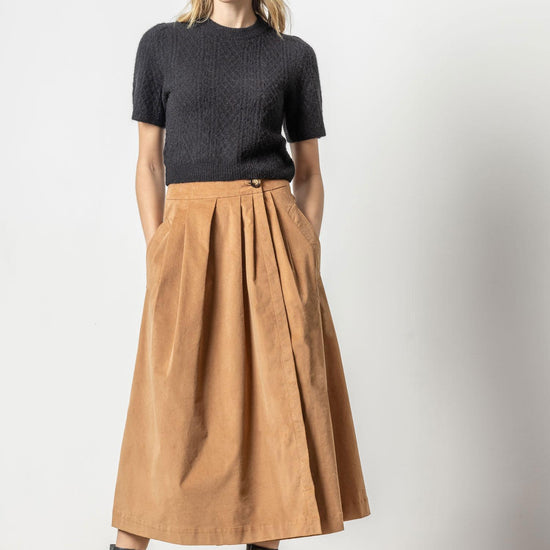 Corduroy Wrap Skirt Womens Skirt Acorn A2