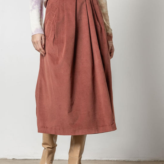 Corduroy Wrap Skirt Womens Skirt Brandy A1