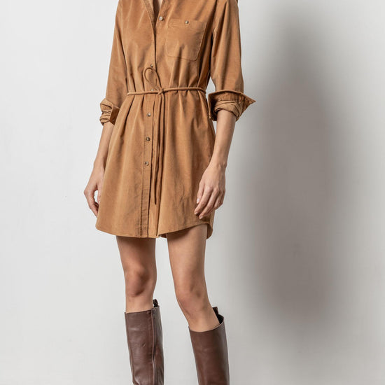 Corduroy Shirt Dress Womens Dress Acorn A1