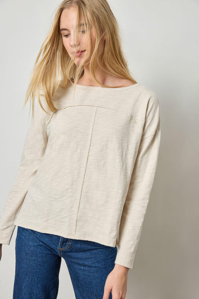 (取寄) リラ P レディース ドロップ ショルダー シーム ボートネック Lilla P women Drop Shoulder Seamed Boatneck Geranium Drop Shoulder Seamed Boatneck – Lilla P